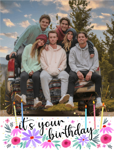 happy birthday flowers