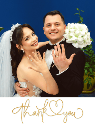 thank you card wedding