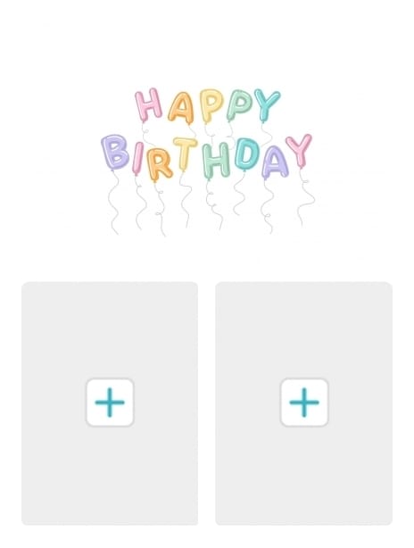 birthday card balloons design