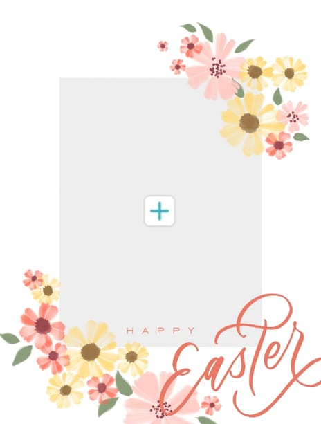 easter card flowers