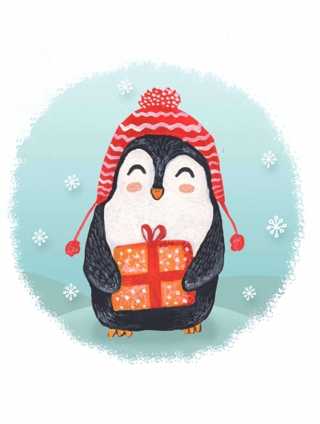 2019 christmas penguin