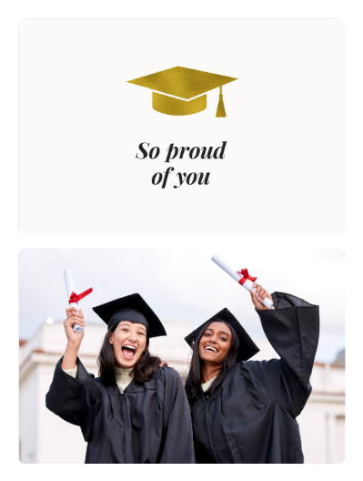 Personalised Graduation Celebration Card