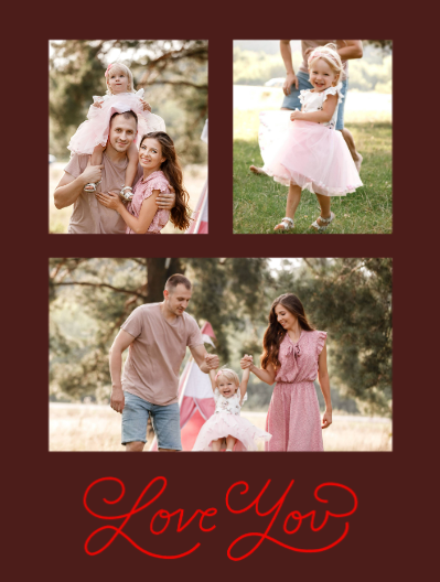 Love You Photo Anniversary Card