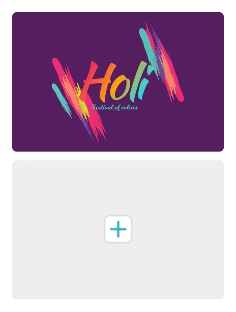 Holi card image