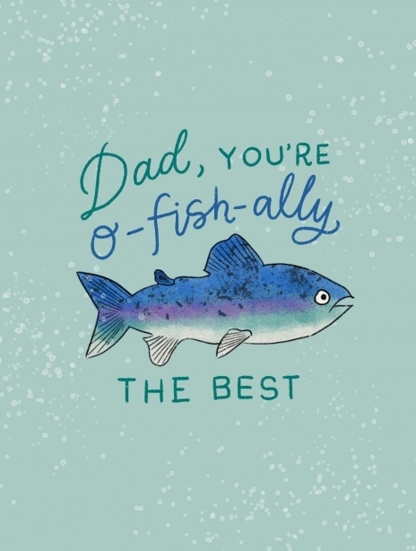 O Fish Ally Best Dad Fathers Day Card
