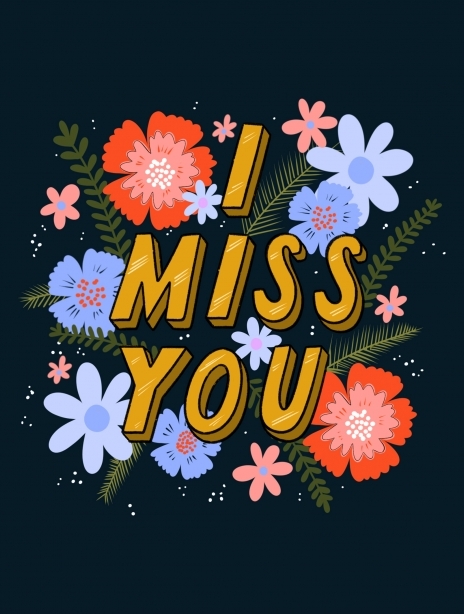 Miss You card