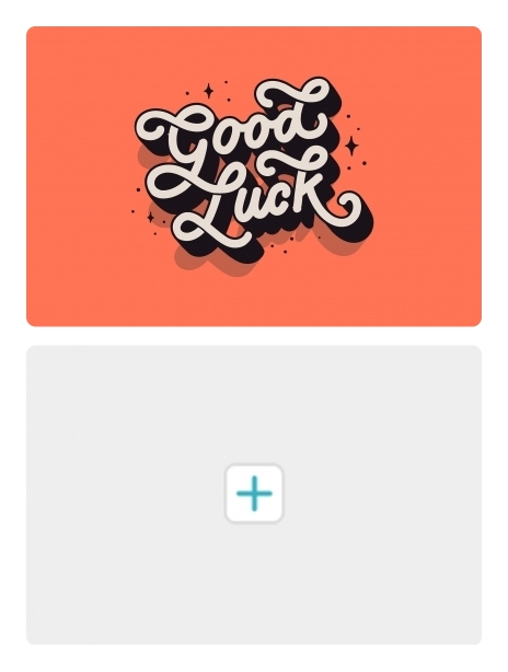 Good Luck card image