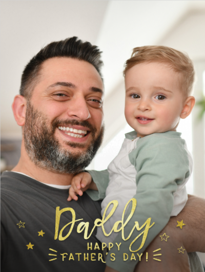 Personalised Fathers Day Card Daddy
