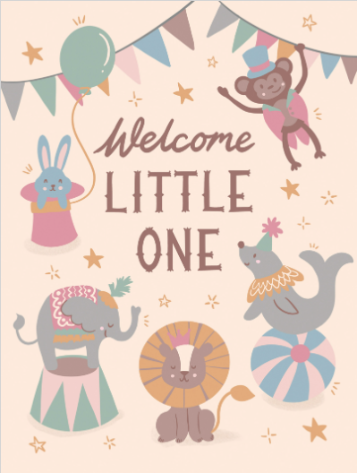 Personalised Circus Card