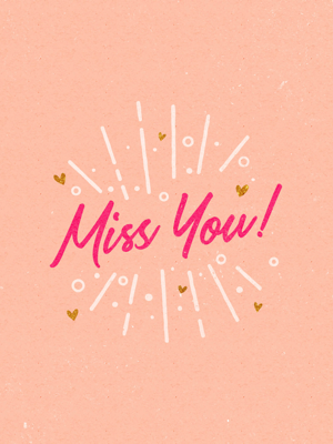 Miss You card image