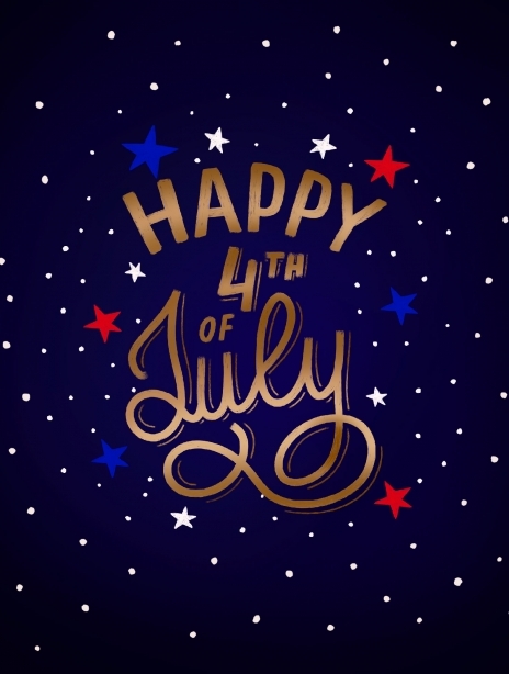 4th of July card image