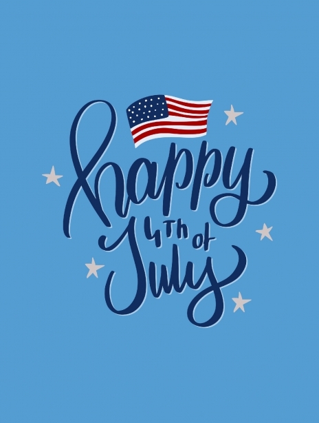 4th of July card image