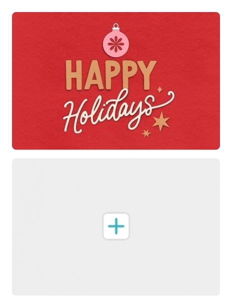 Happy Holidays card