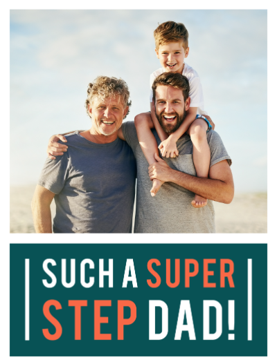 Super Stepdad Fathers Day Card