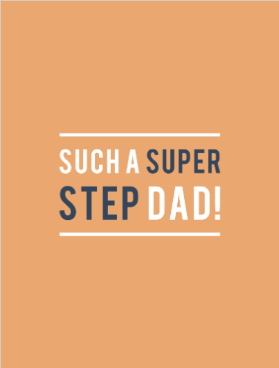 Super Step Dad Rustic Greeting Card