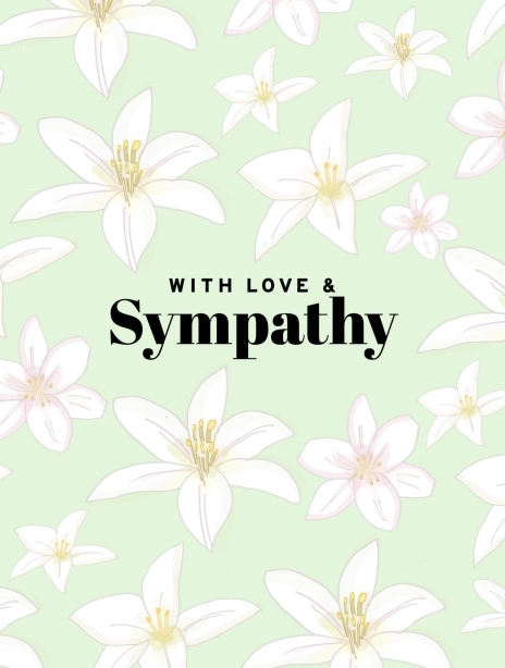 Sympathy card image