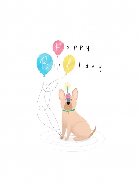 2022 birthday chloe dog balloon